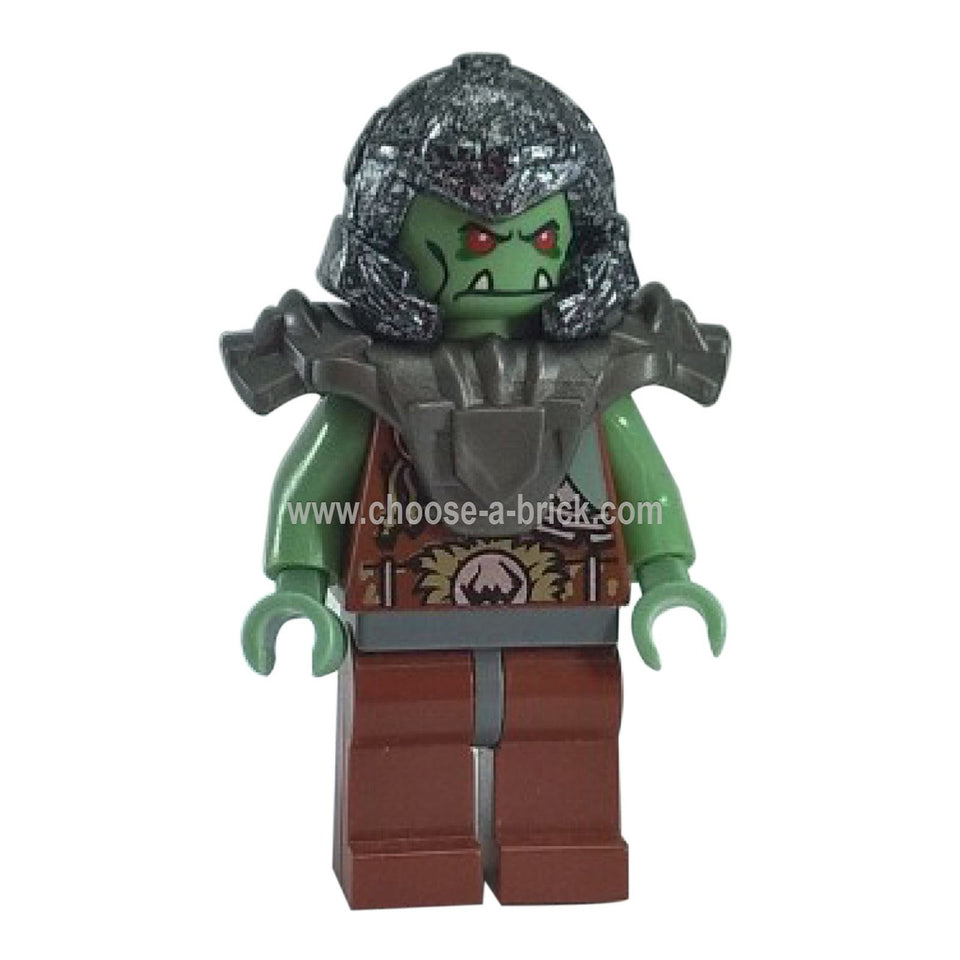 LEGO Minifigura Era de Fantasía - Guerrero Troll 6 (Orco) - cas398, primera vista.