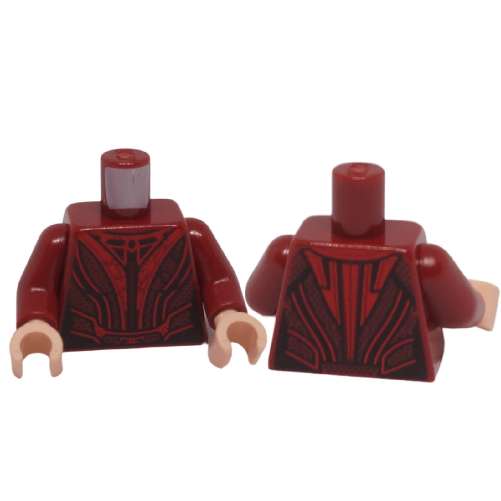 LEGO female mesh top torso with decorative webbing pattern 973pb4812c01
