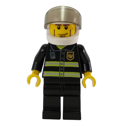 LEGO City firefighter minifigure classic white helmet visor 7213