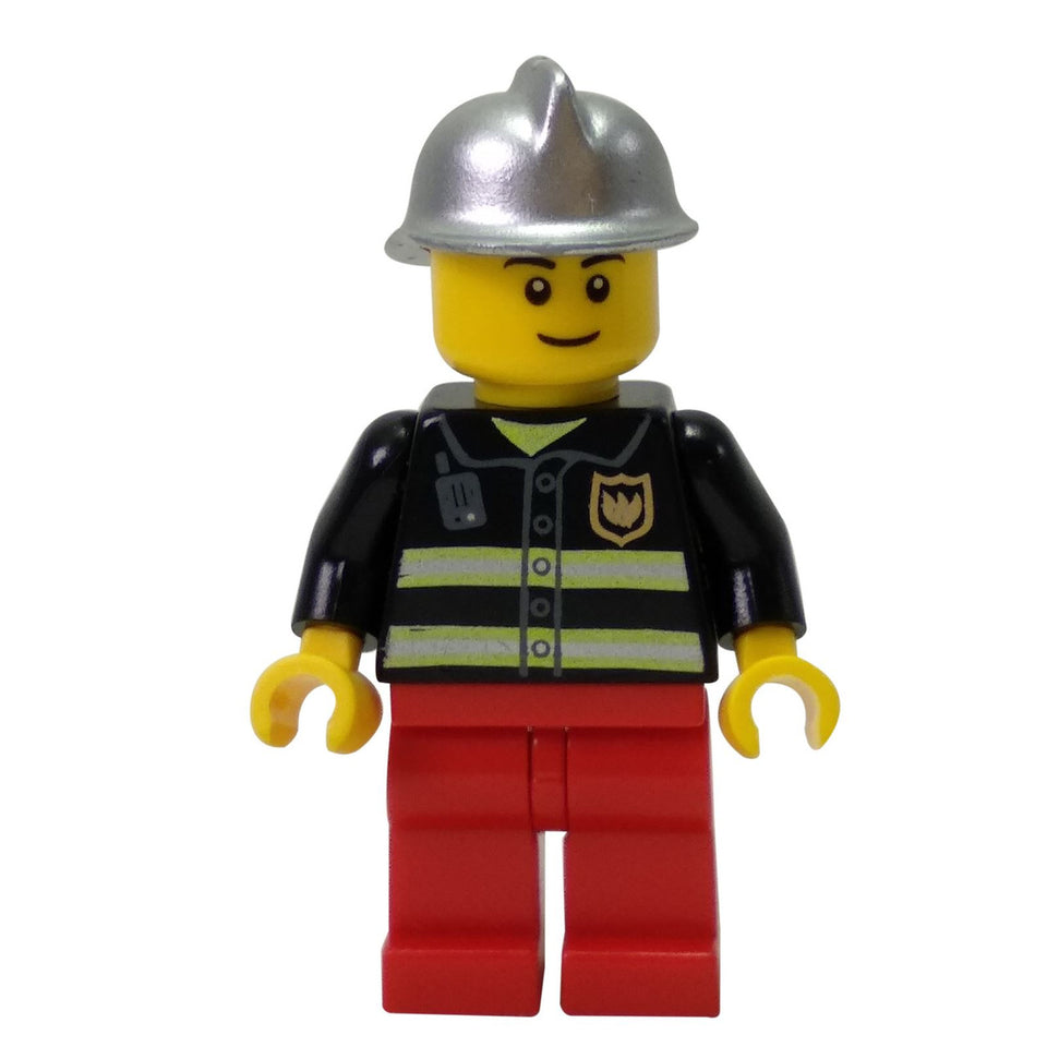 LEGO firefighter minifigures collection various uniforms helmets city theme