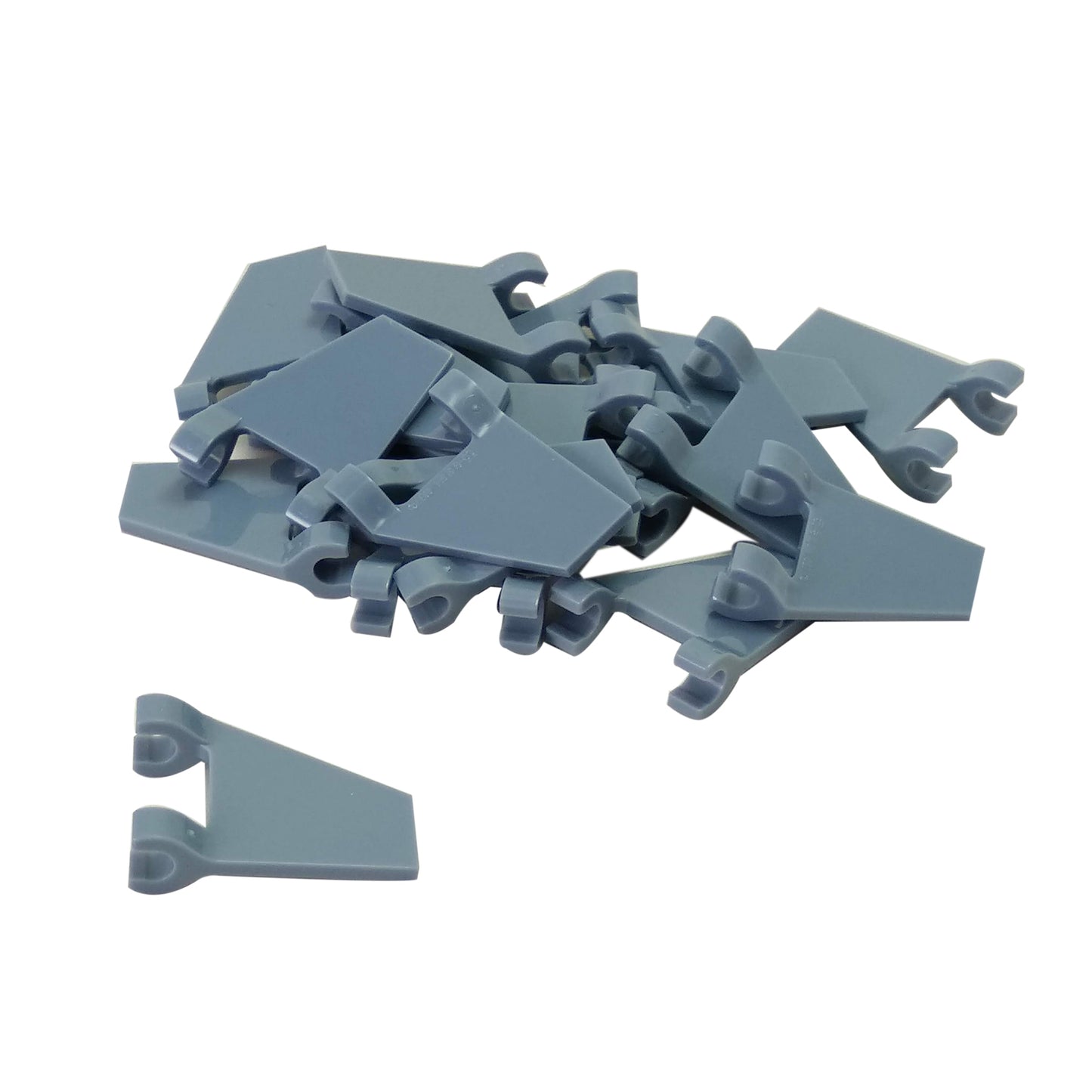 LEGO® Flag 2 x 2 Trapezoid (44676) in sand blue, a trapezoid-shaped flag piece often used for banners, vehicle details, or decorative builds.

