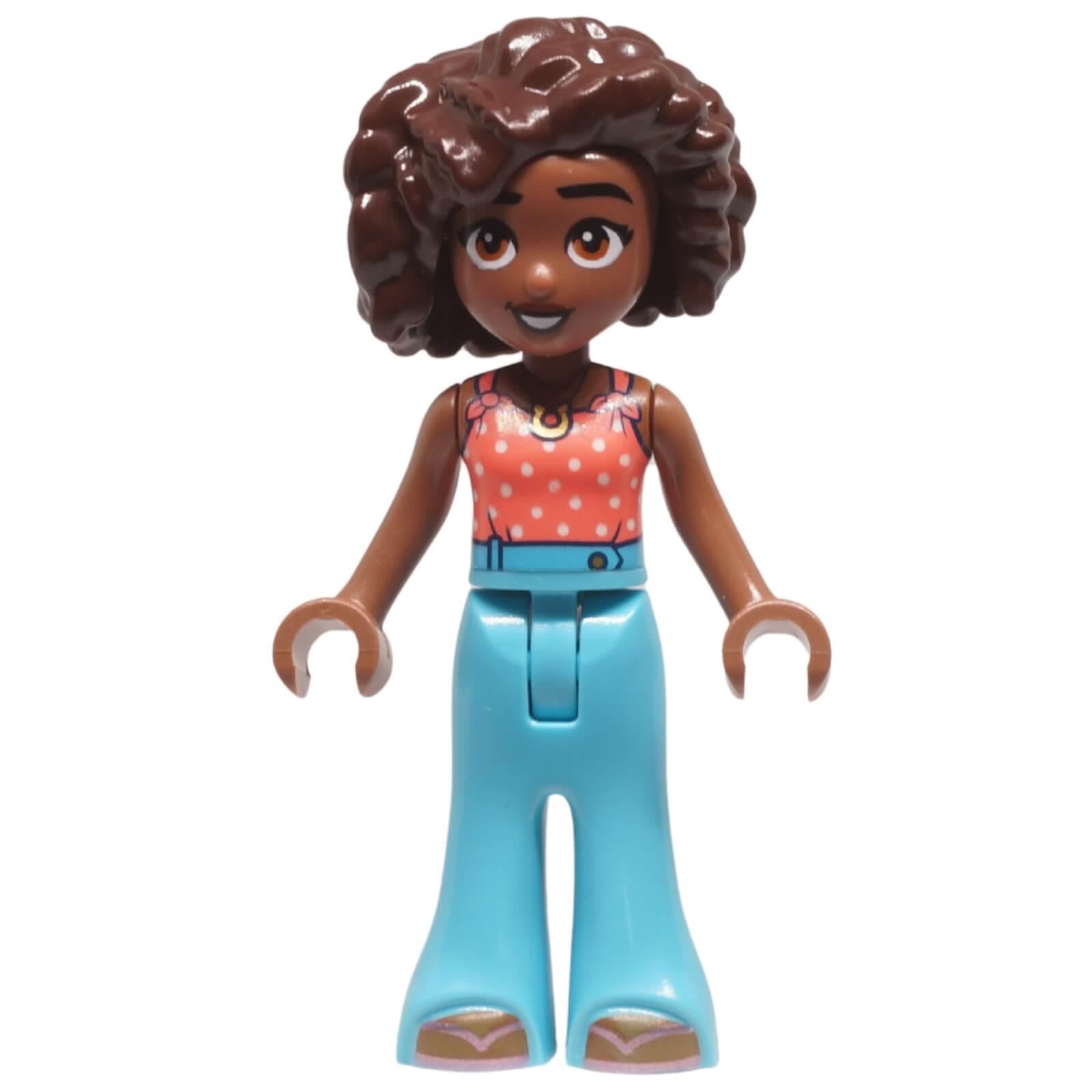 LEGO Friends Aliya minifigure frnd0773 coral halter top azure trousers