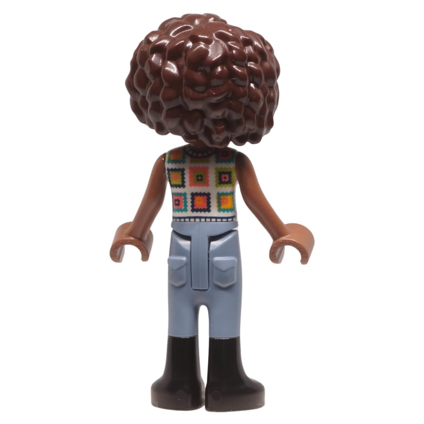 LEGO Friends Aliya minifigure frnd0843 crochet top trousers boots, back profile