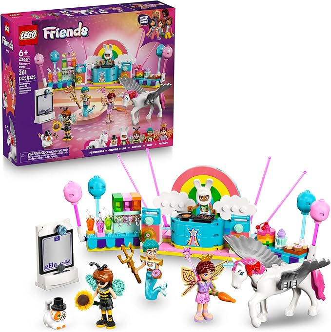 LEGO Friends Costume Party 42661 with unicorn transformation and mini dolls