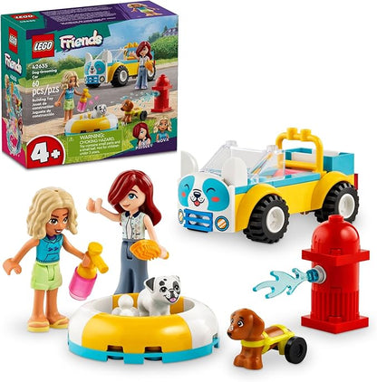 LEGO Friends Dog Grooming Car 42635 with dogs and mobile grooming setup