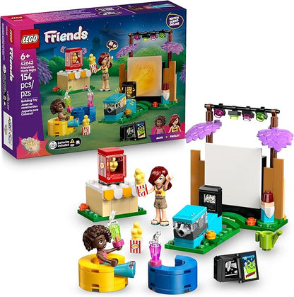 LEGO Friends Friendship Movie Night 42642 with projector and popcorn machine