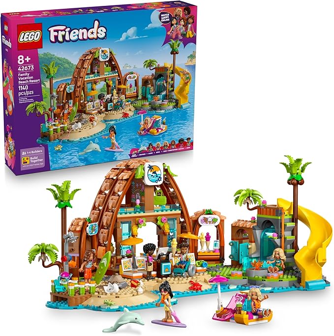 LEGO Friends Hair Salon and Accessories Store 42662 with styling area and fashion accessories