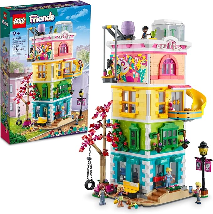 LEGO Friends Heartlake City Community Center 41748 modular building with multiple activity rooms