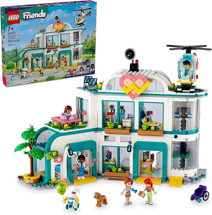 LEGO Friends Heartlake City Hospital 42621 medical center set with wards elevator and helicopter