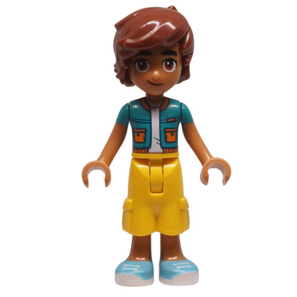 LEGO Friends Leo minifigure frnd0778 turquoise jacket yellow trousers