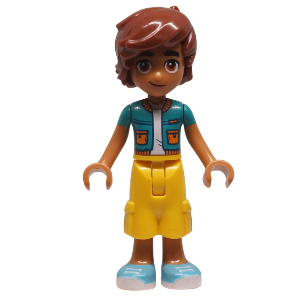 LEGO Friends Leo minifigure frnd0778 turquoise jacket yellow trousers