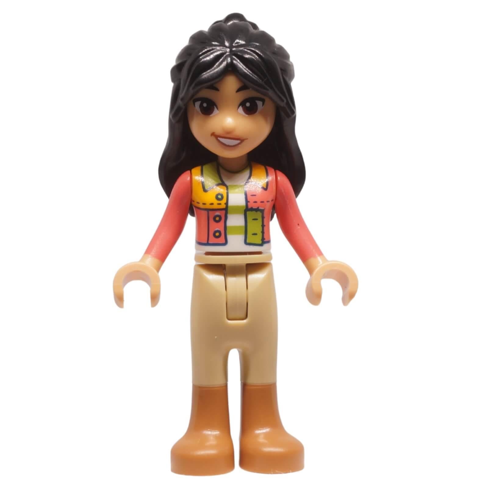 LEGO Friends Liann minifigure frnd0845 patchwork jacket tan trousers