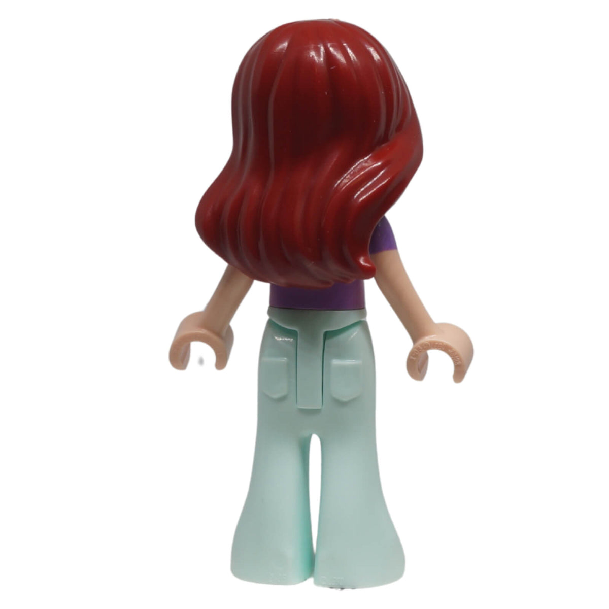 LEGO® Friends Paisley frnd0617 mini-doll with medium lavender music shirt and light aqua trousers back view