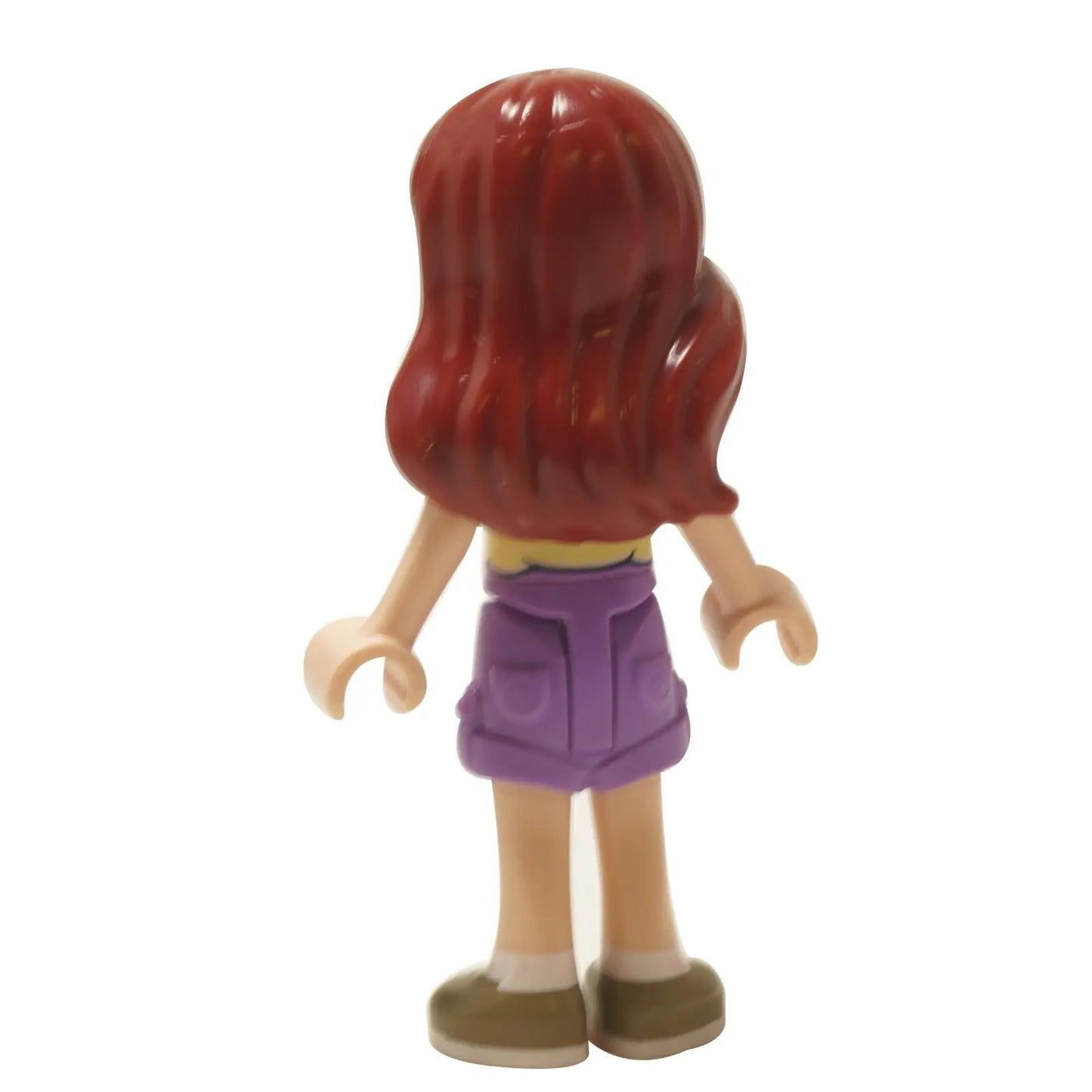 LEGO Friends Paisley minifigure with tank top and shorts outfit, back view