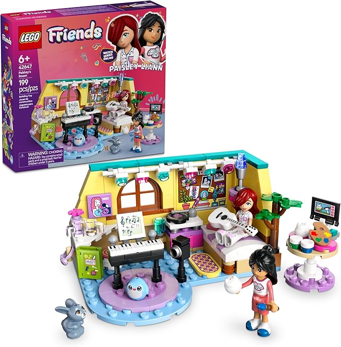 LEGO Friends Paisleys Room 42647 bedroom set with mini dolls and accessories