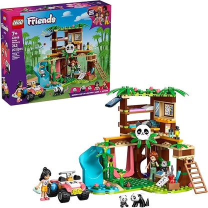LEGO Friends Panda Sanctuary Animal Care 42648 set with pandas and mini dolls