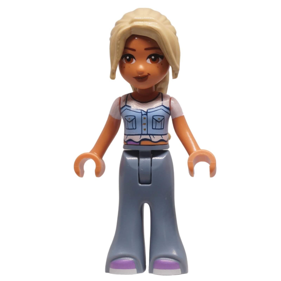 LEGO Friends Sara minifigure frnd0811 blue top sand blue trousers