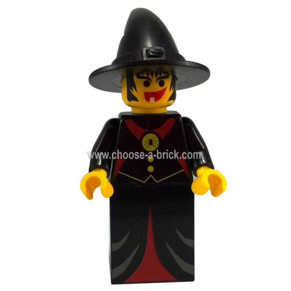 LEGO Minifigur Fright Knights - Hexe - cas215, erste Ansicht.