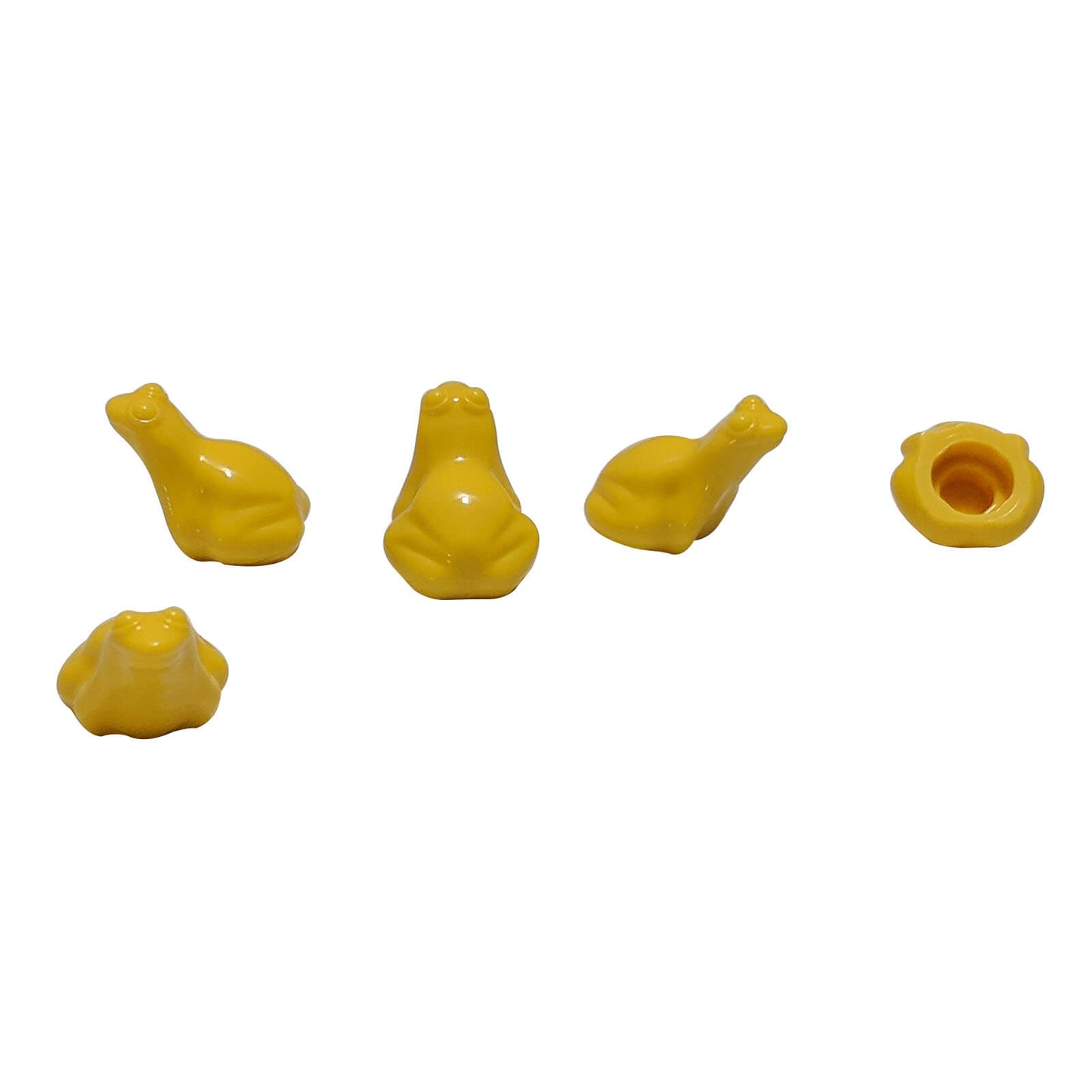 LEGO yellow frog x223 land animal amphibian piece for colorful garden and pond scenes