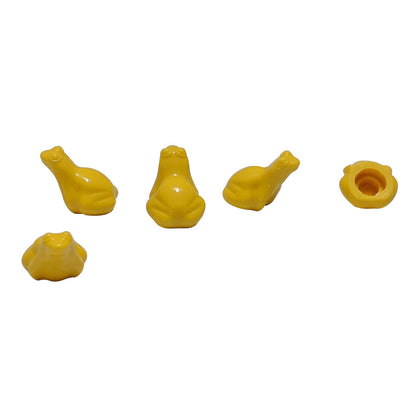 LEGO yellow frog x223 land animal amphibian piece for colorful garden and pond scenes