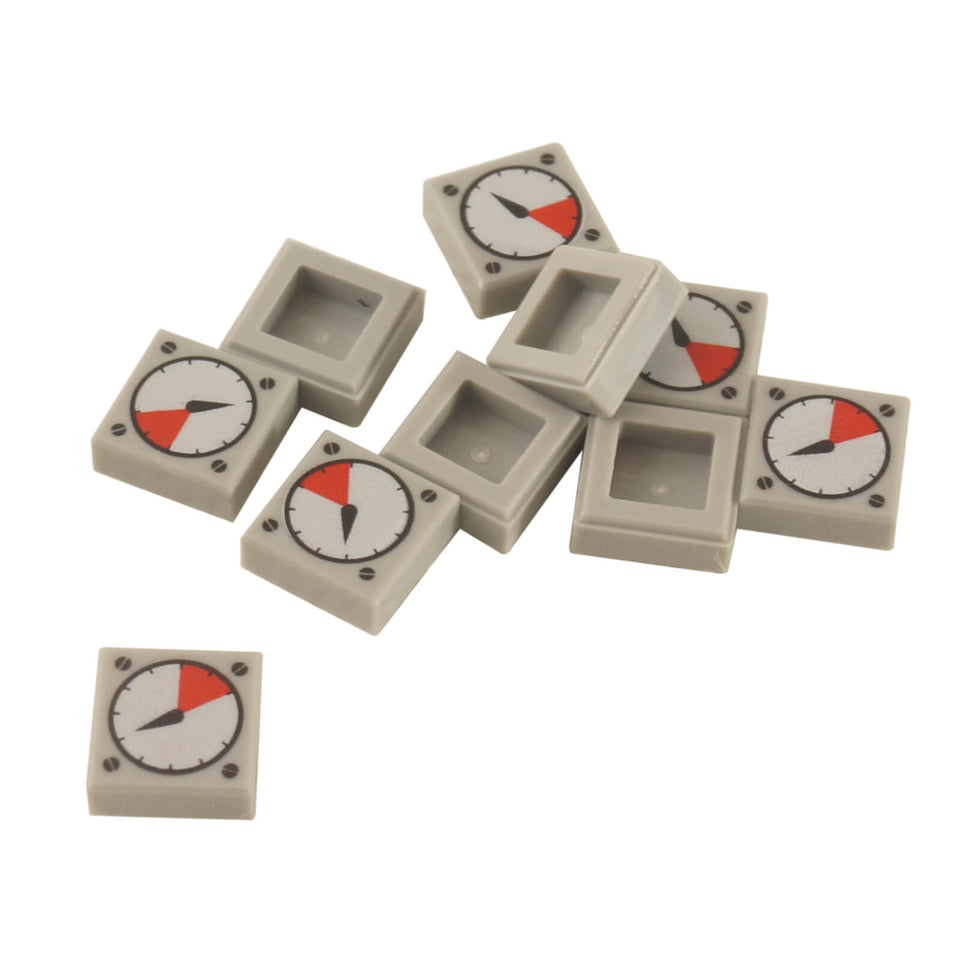 LEGO Tile 1 x 1 with Gauge Dial Pattern 3070p07