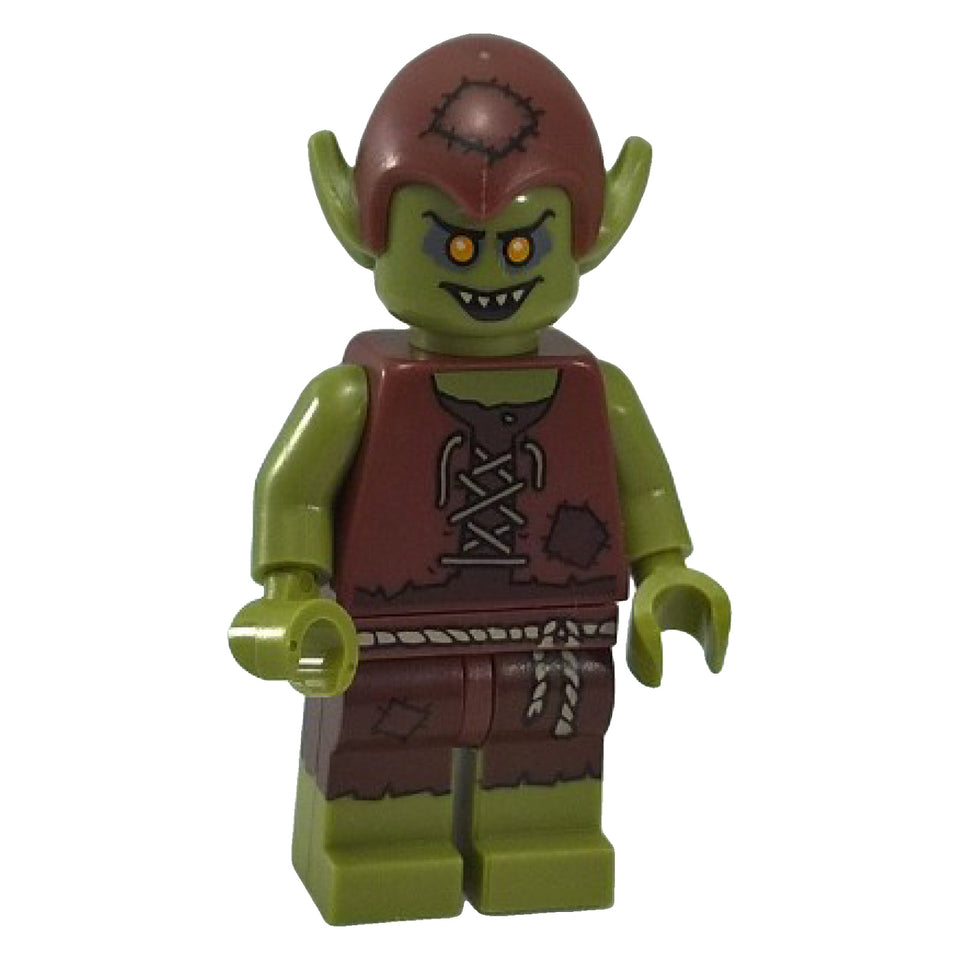 LEGO® Goblin Series 13 col199 minifigure with green skin and brown patched outfit