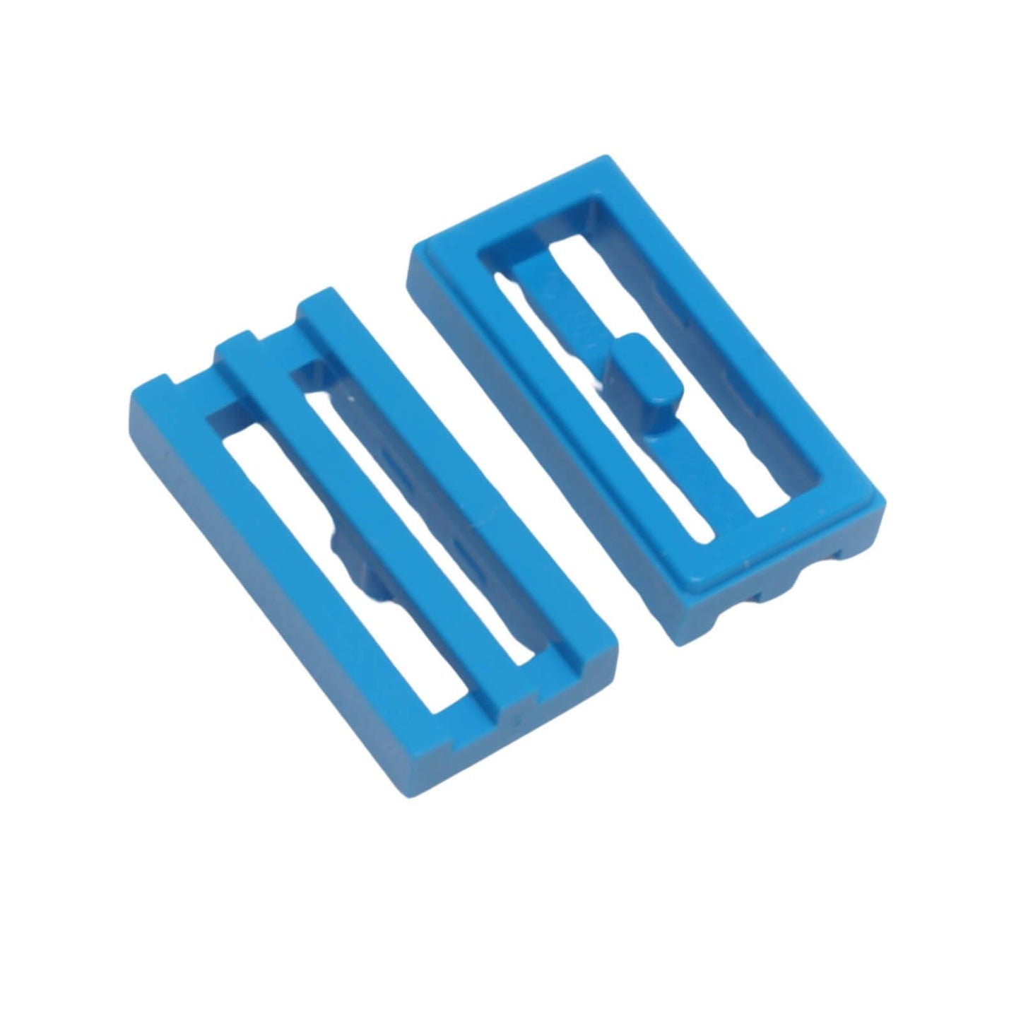 LEGO grille tile 1x2 modified groove vent pattern 2412b dark azure