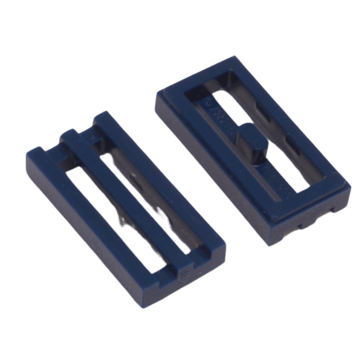 LEGO grille tile 1x2 modified groove vent pattern 2412b dark blue