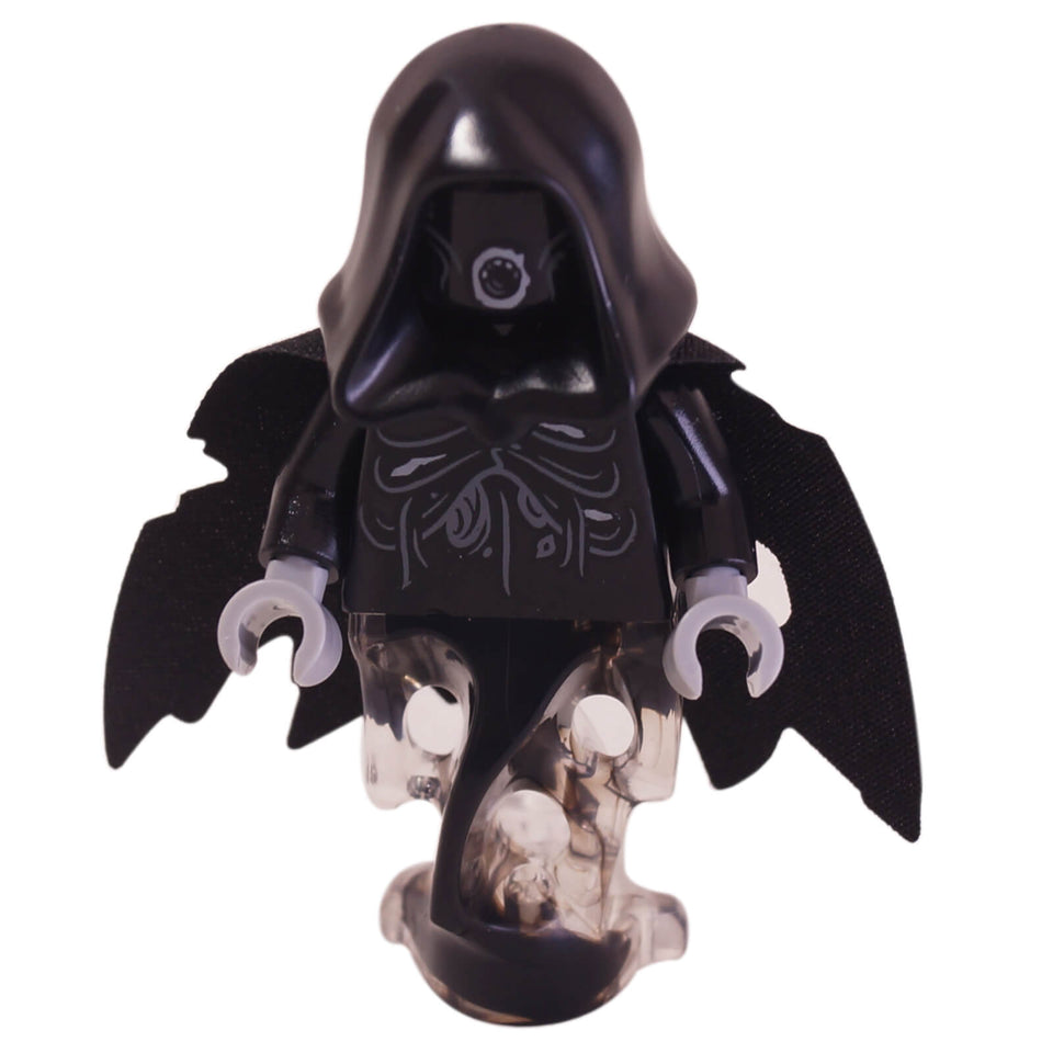 LEGO® Harry Potter Dementor hp155 minifigure with black hood, tattered black cape and transparent ghost lower body with black marbling