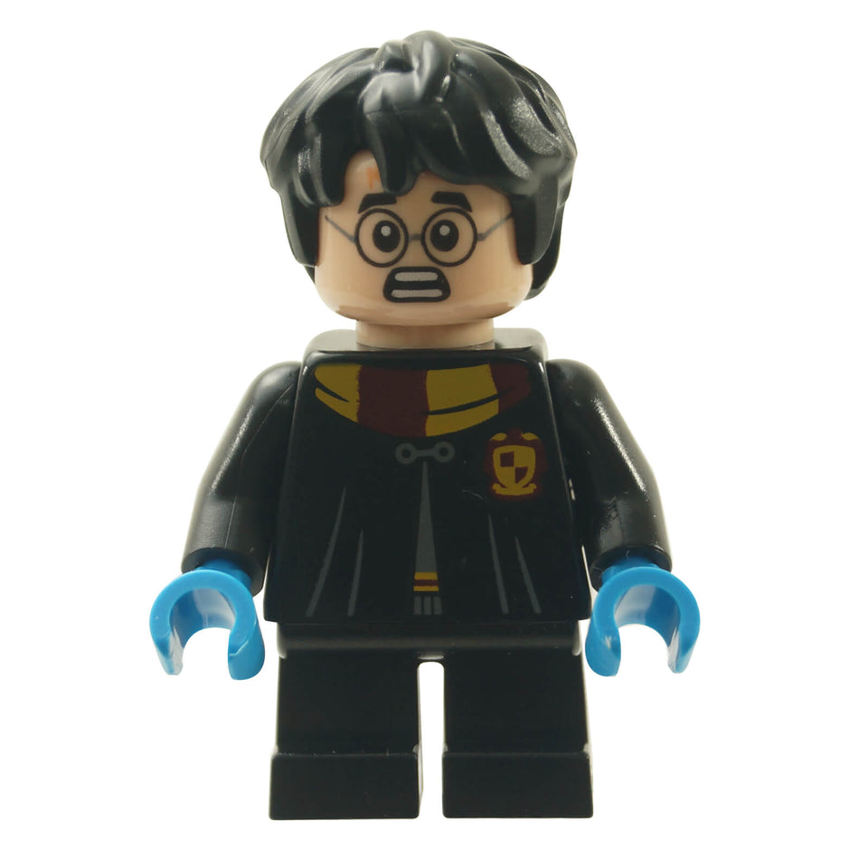 LEGO® Harry Potter hp237 minifigure with black Gryffindor robe and black short legs
