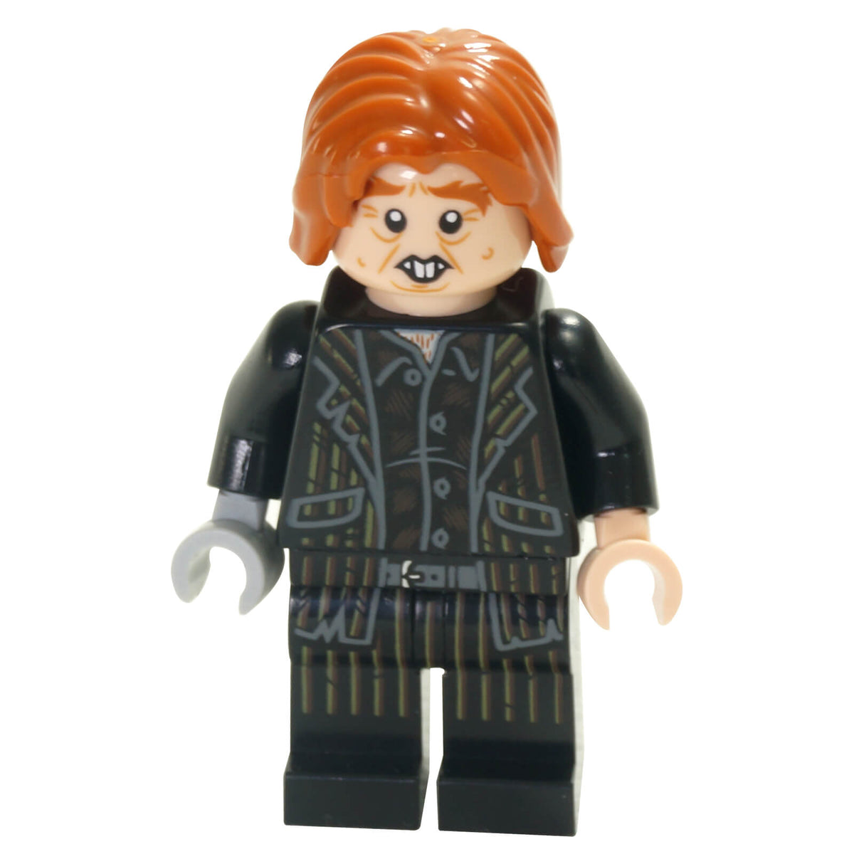 LEGO® Harry Potter Peter Pettigrew Wormtail hp196 minifigure with Dark Orange hair, black suit and Light Bluish Gray right hand