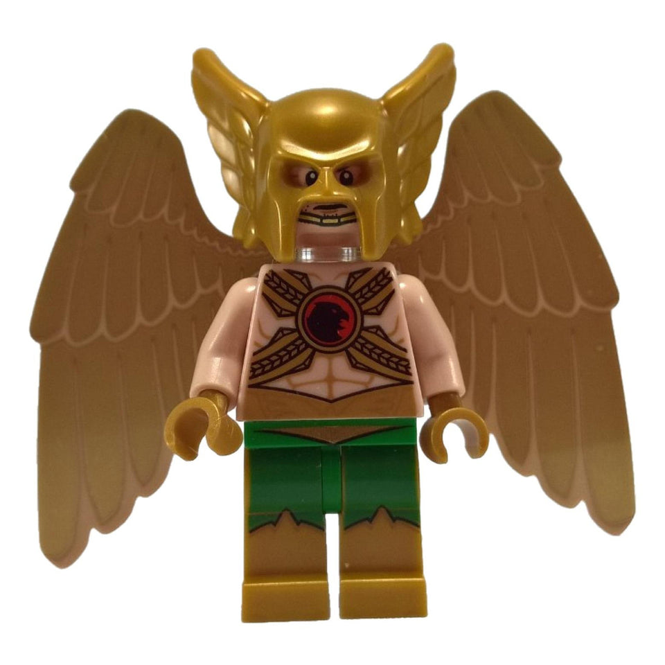 LEGO Hawkman minifigure sh0154 with golden helmet and wings