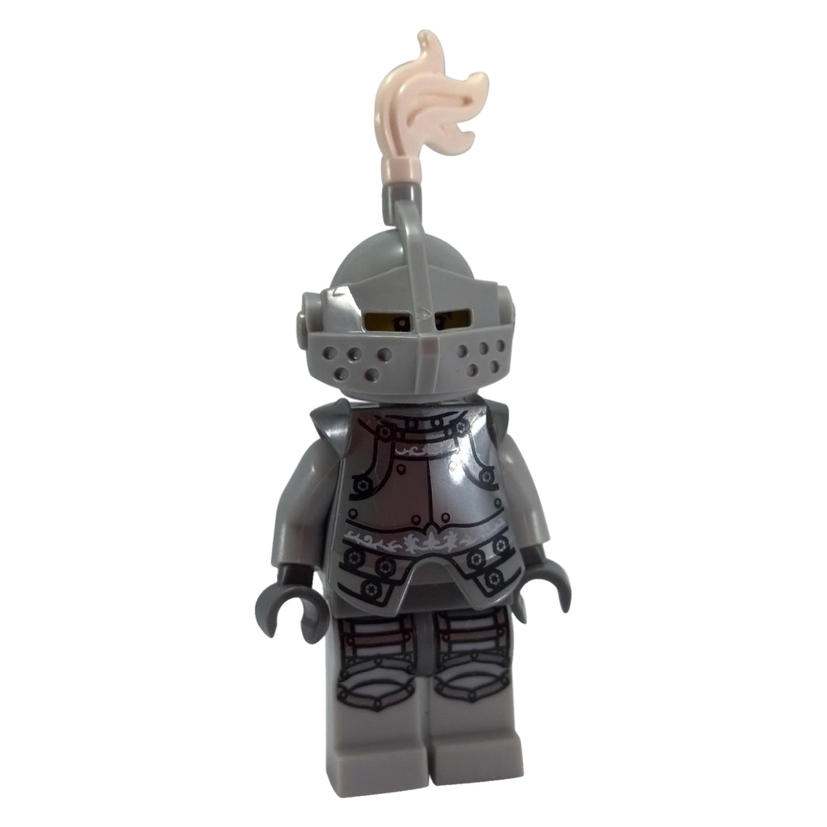 LEGO® Heroic Knight Series 9 col132 minifigure wearing silver armour and helmet