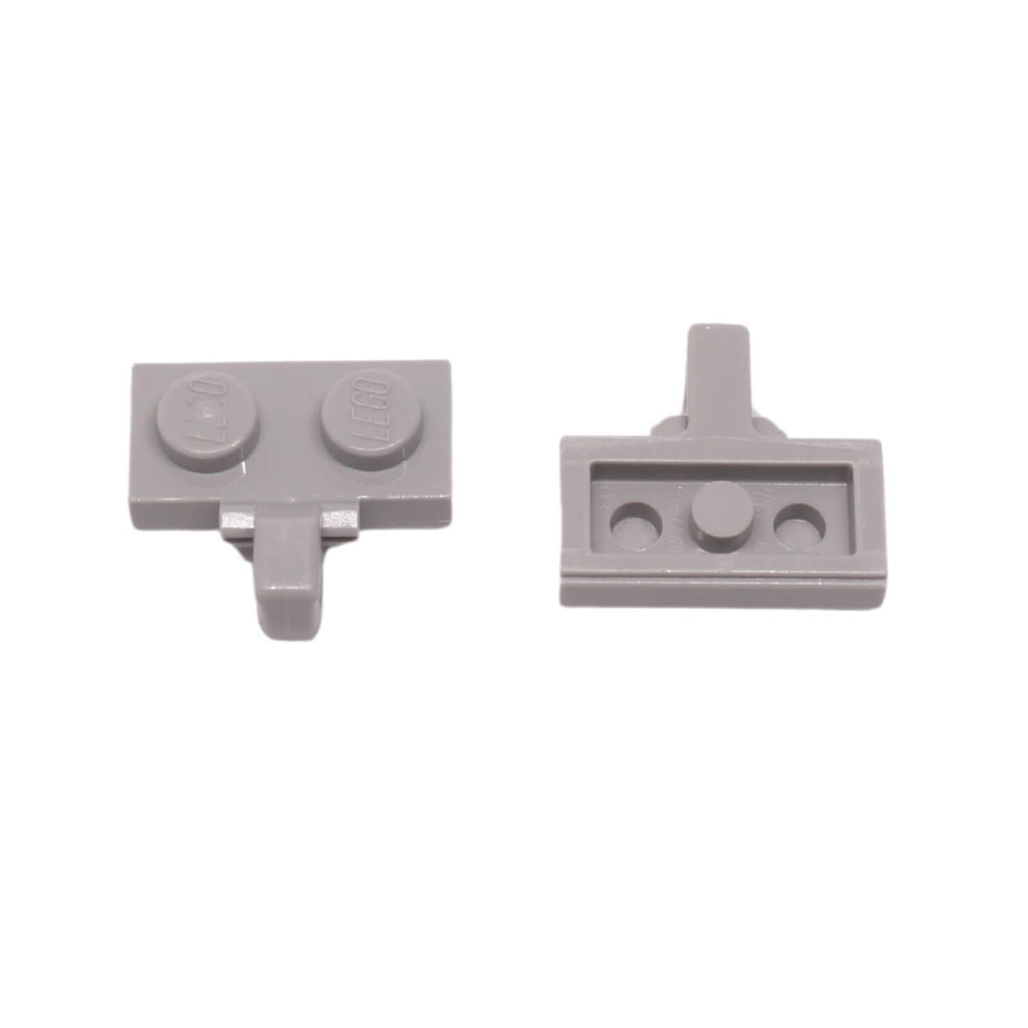 LEGO Hinge Plate 1 x 2 Locking 44567a with 1 finger connector side view