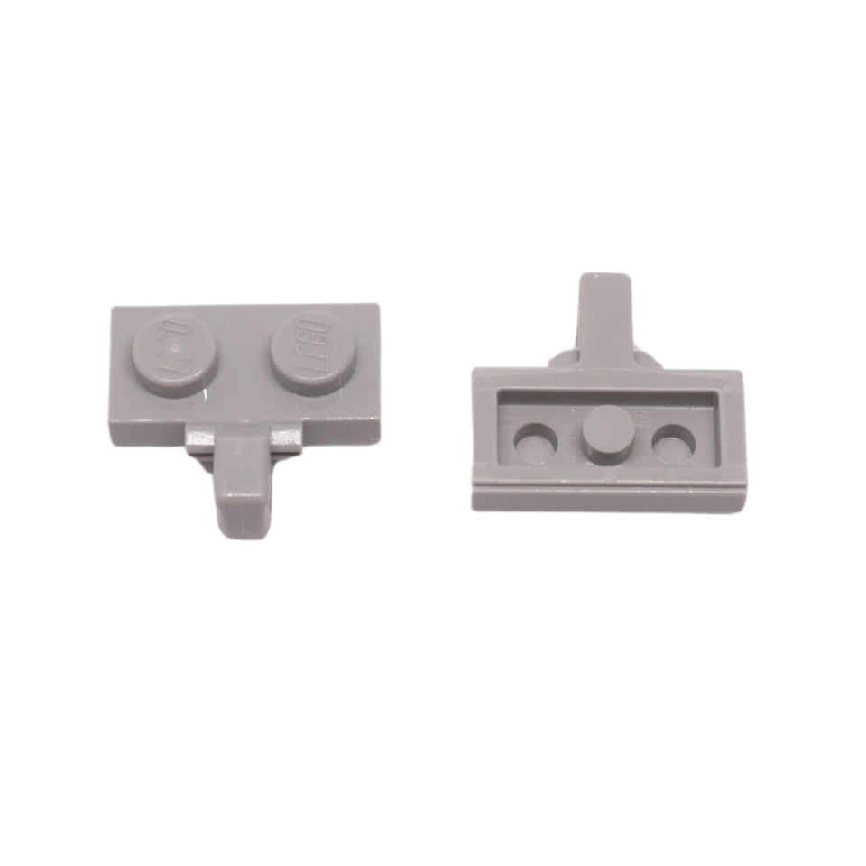 LEGO Hinge Plate 1 x 2 Locking 44567a with 1 finger connector side view