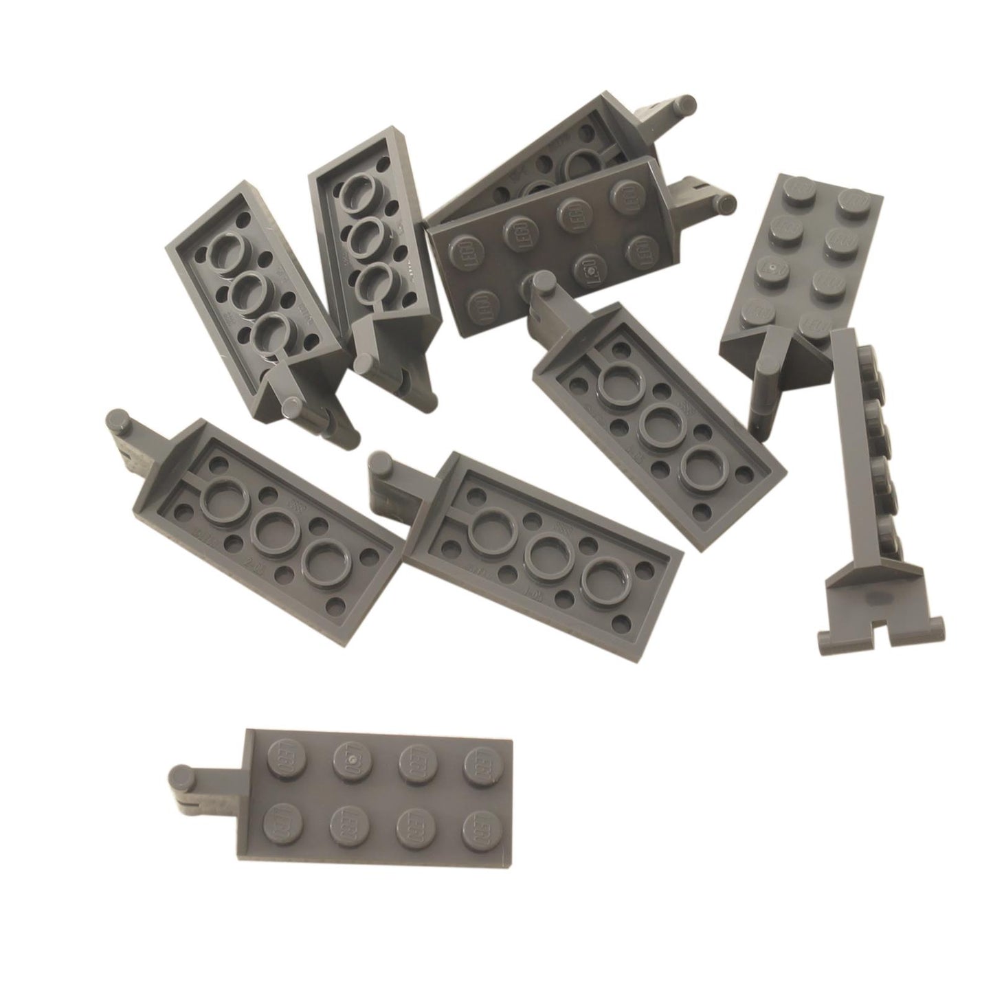 LEGO® Hinge Plate 2 x 4 with articulated joint part 3639 dark bluish gray