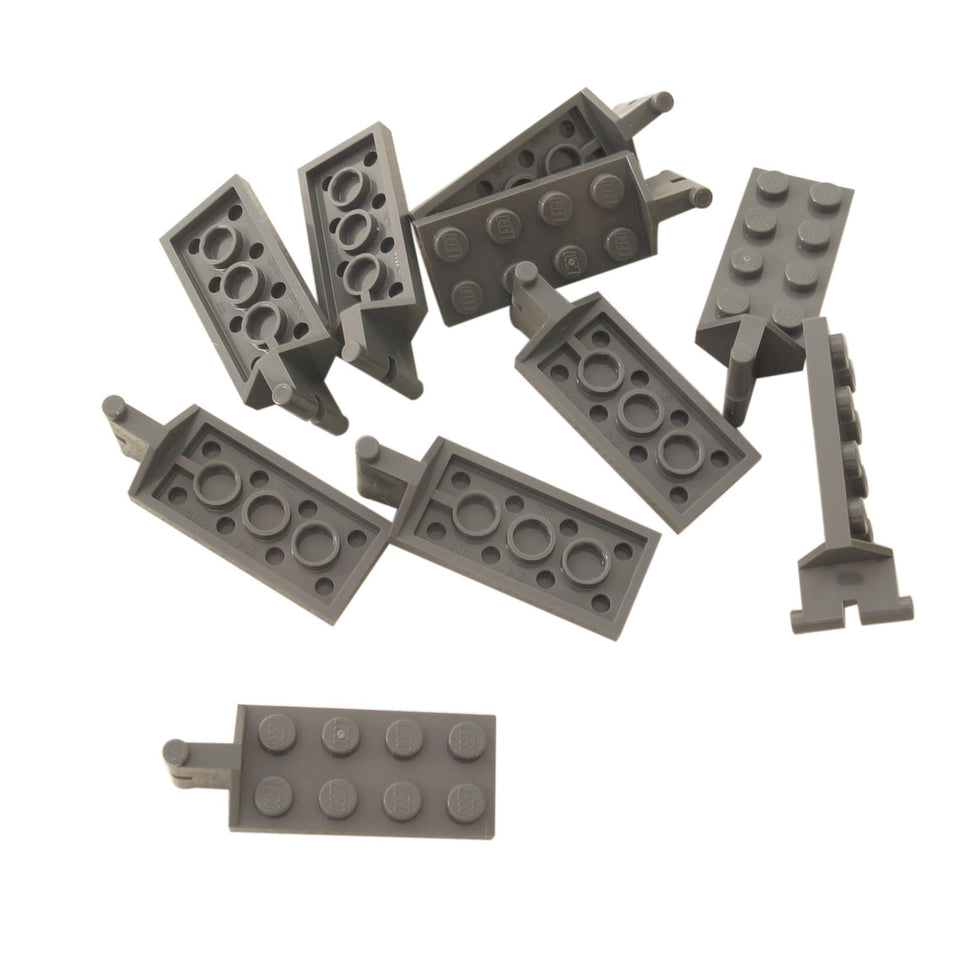 LEGO® Hinge Plate 2 x 4 with articulated joint part 3639 dark bluish gray