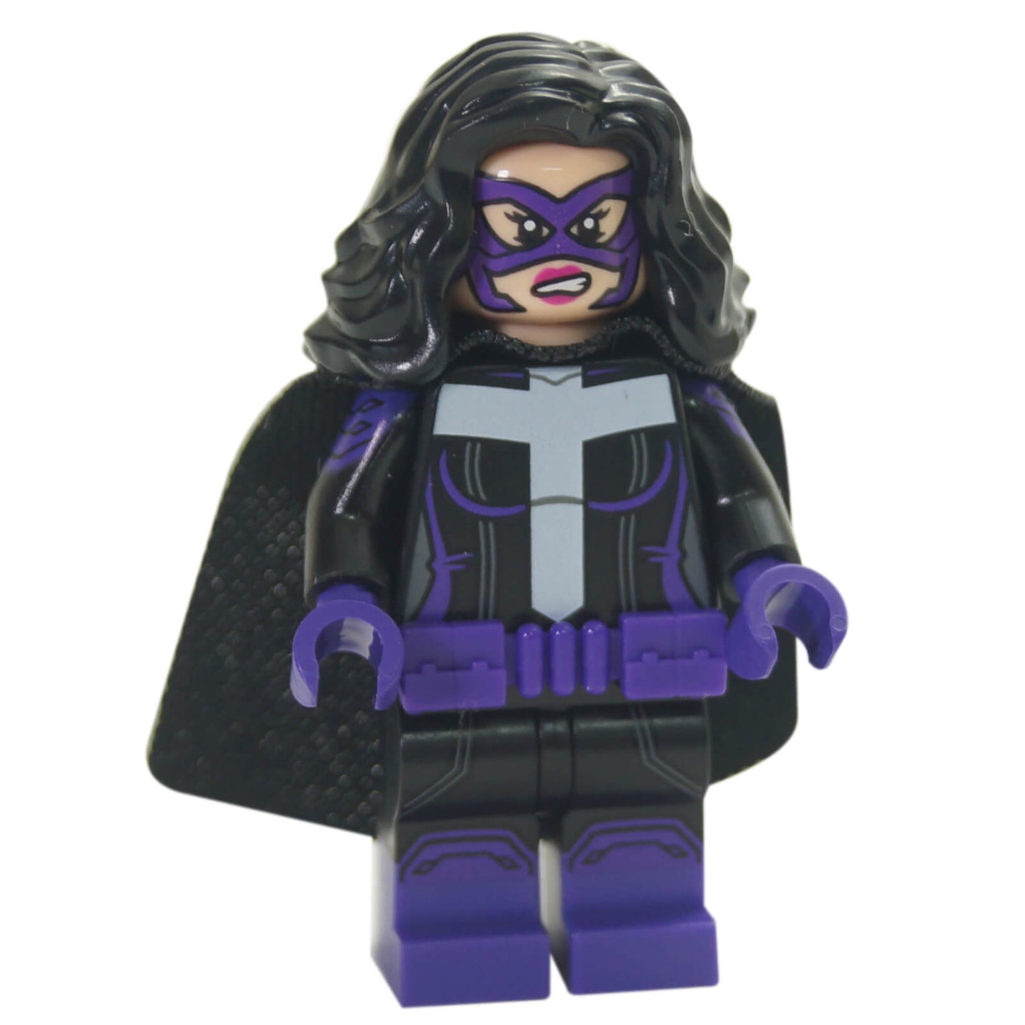 LEGO Huntress minifigure colsh11 purple and black suit with cape