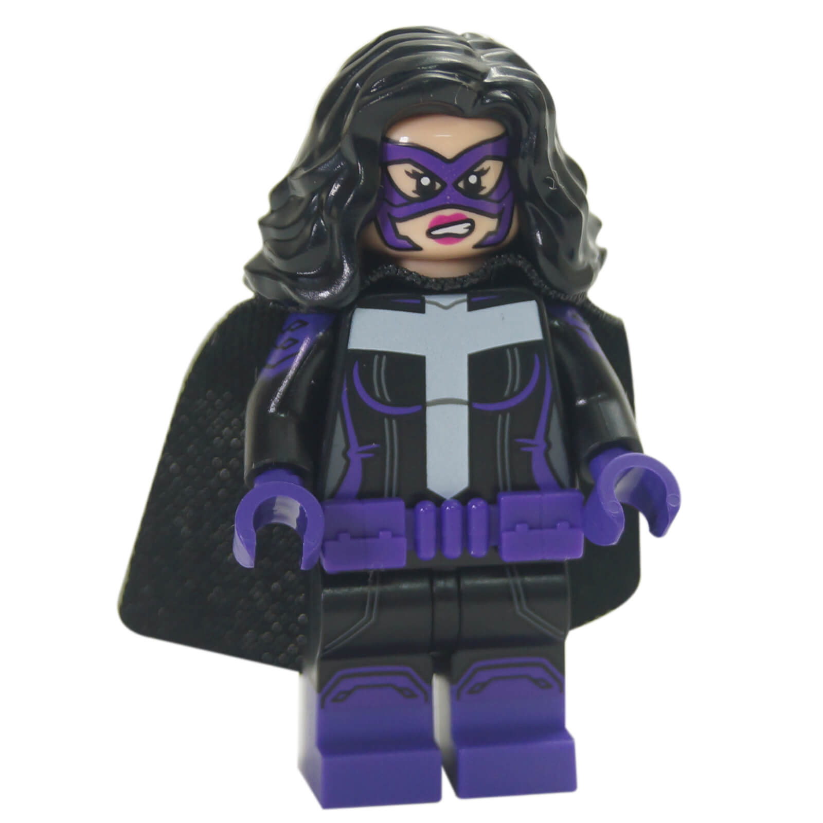 LEGO Huntress minifigure colsh11 purple and black suit with cape