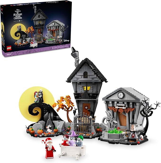LEGO Ideas Nightmare Before Christmas 21351 diorama display set with minifigures
