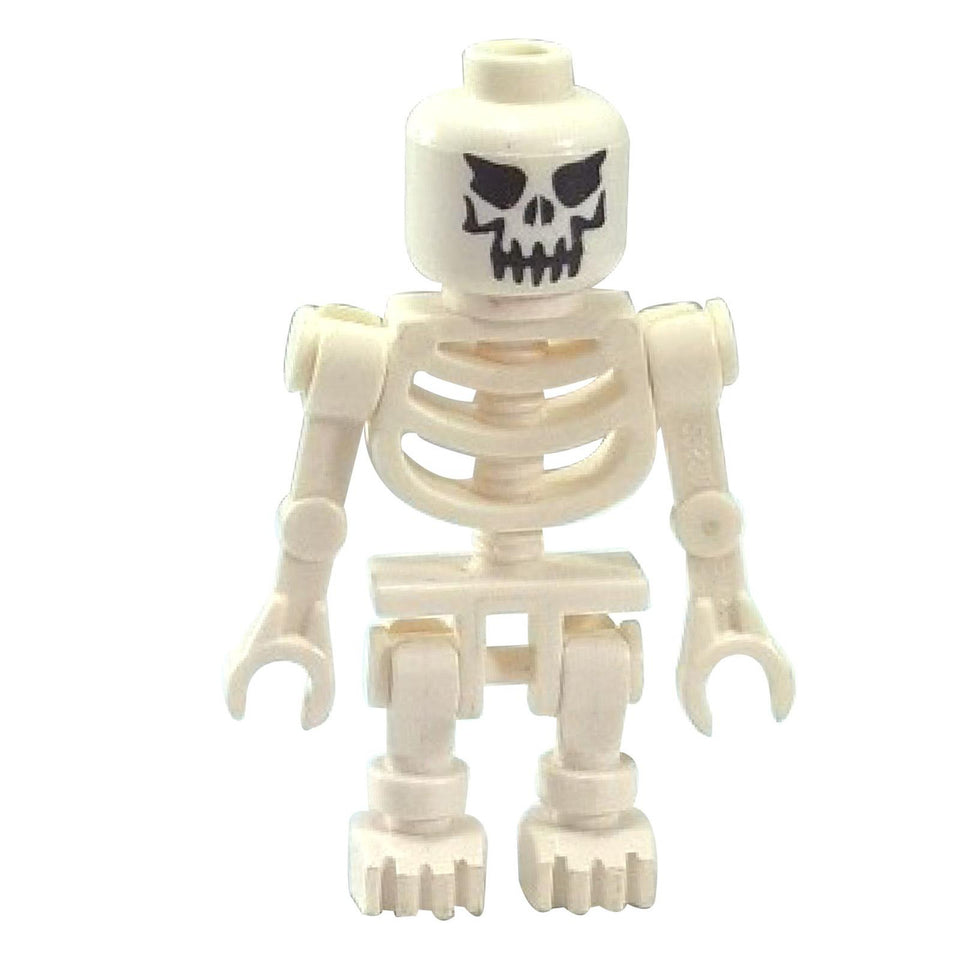 LEGO® Esqueleto con Calavera Malévola Minifigura – Blanco Esqueleto de Indiana Jones™ y Temas de Aventura.
