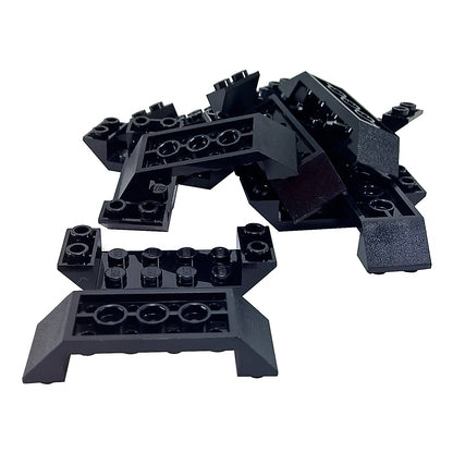LEGO inverted slope 45 6x2 cutout 22889 underside angled building part, black
