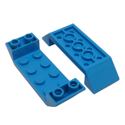 LEGO inverted slope 45 6x2 cutout 22889 underside angled building part, dark azure