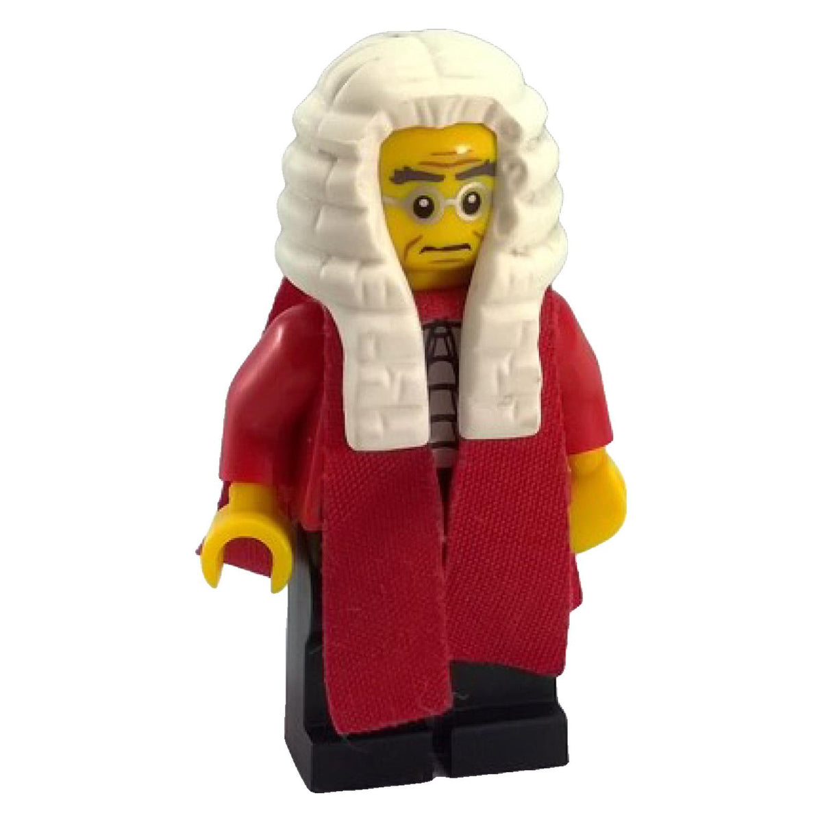 LEGO® Judge Series 9 col138 minifigure with red judicial robe and white wig