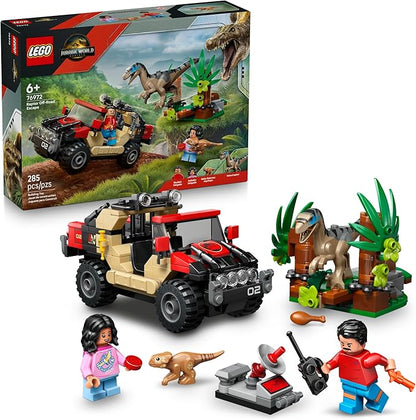 LEGO Jurassic World Raptor Off Road Escape 76972 vehicle and velociraptor set