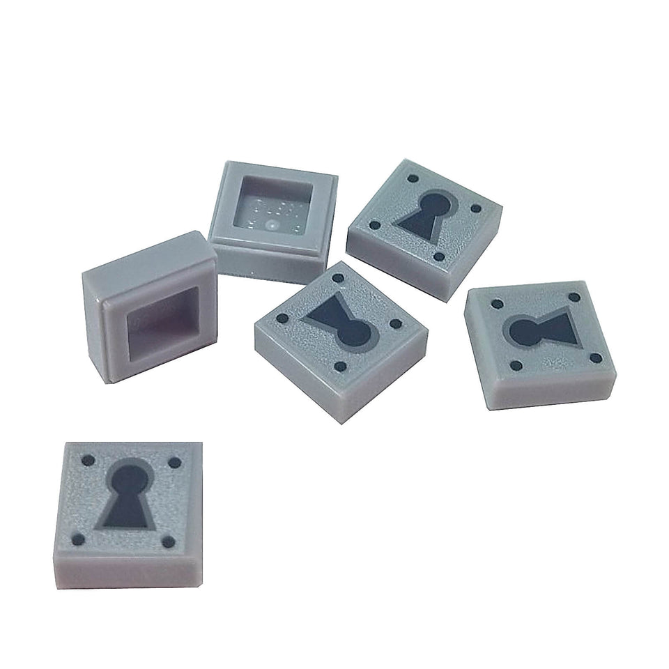 LEGO® Keyhole Printed Tile 3070bpb081 | Decorative Tile