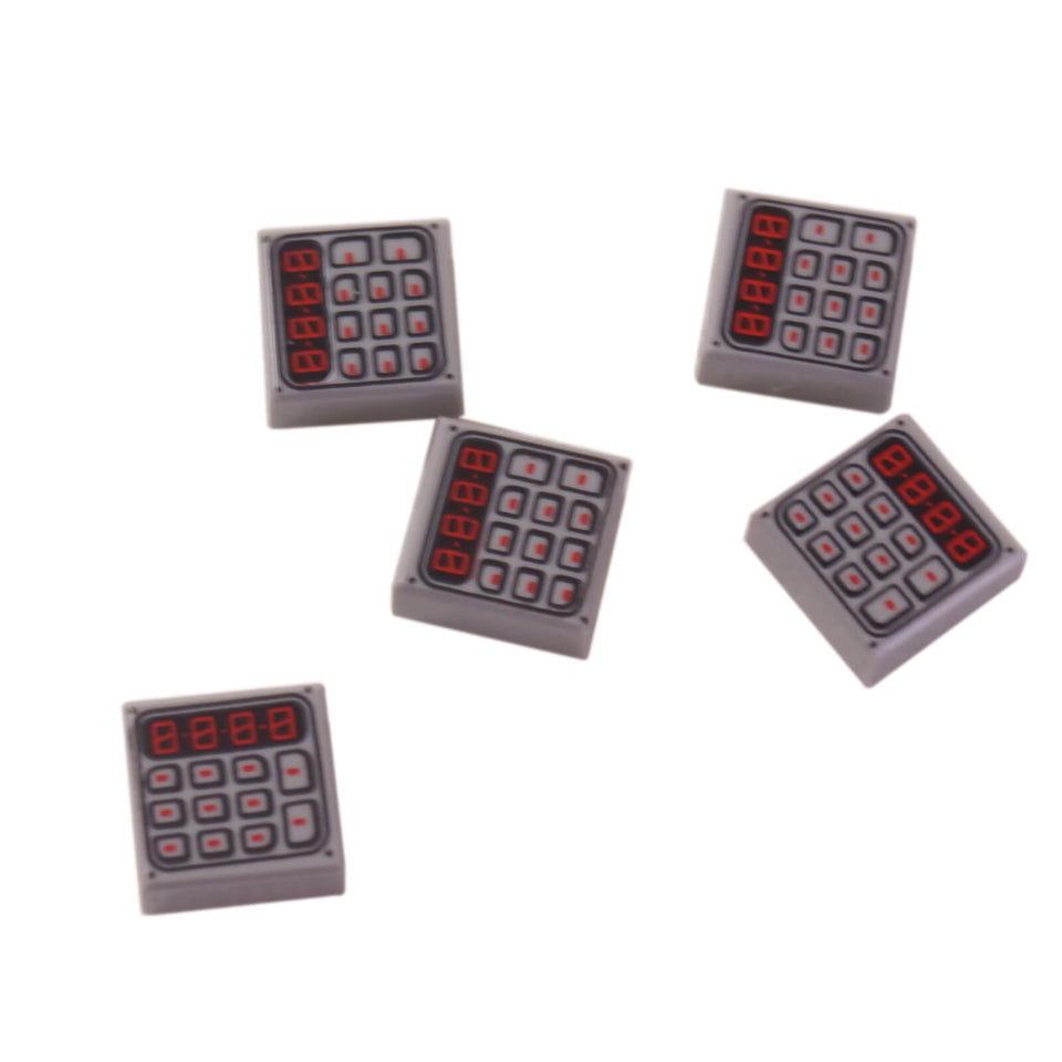 LEGO keypad printed 1x1 tile 3070bpb089 with control panel design