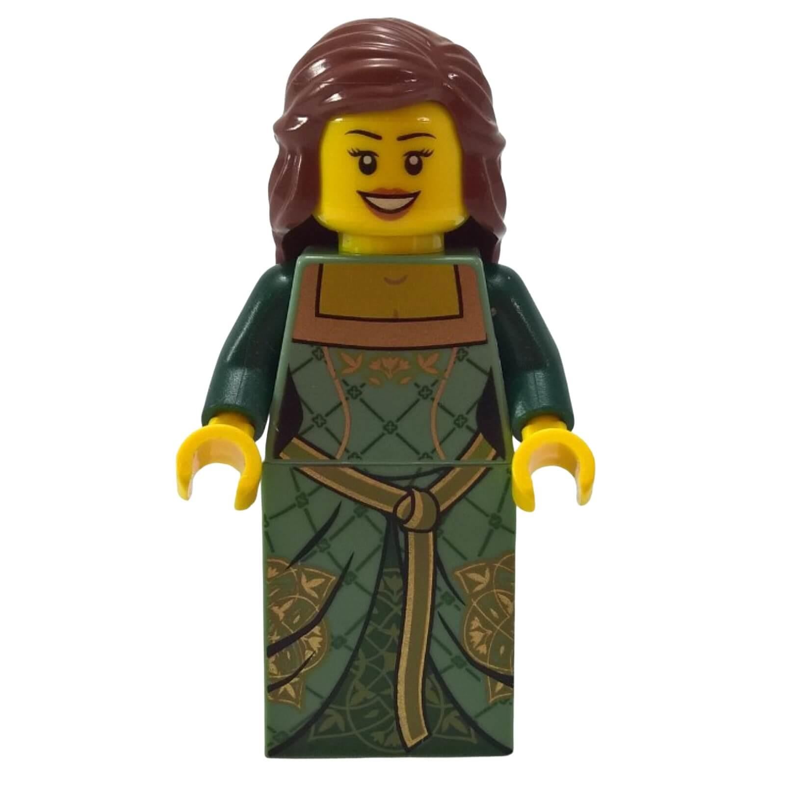 LEGO Kingdoms Green Princess minifigure cas503 with detailed green dress