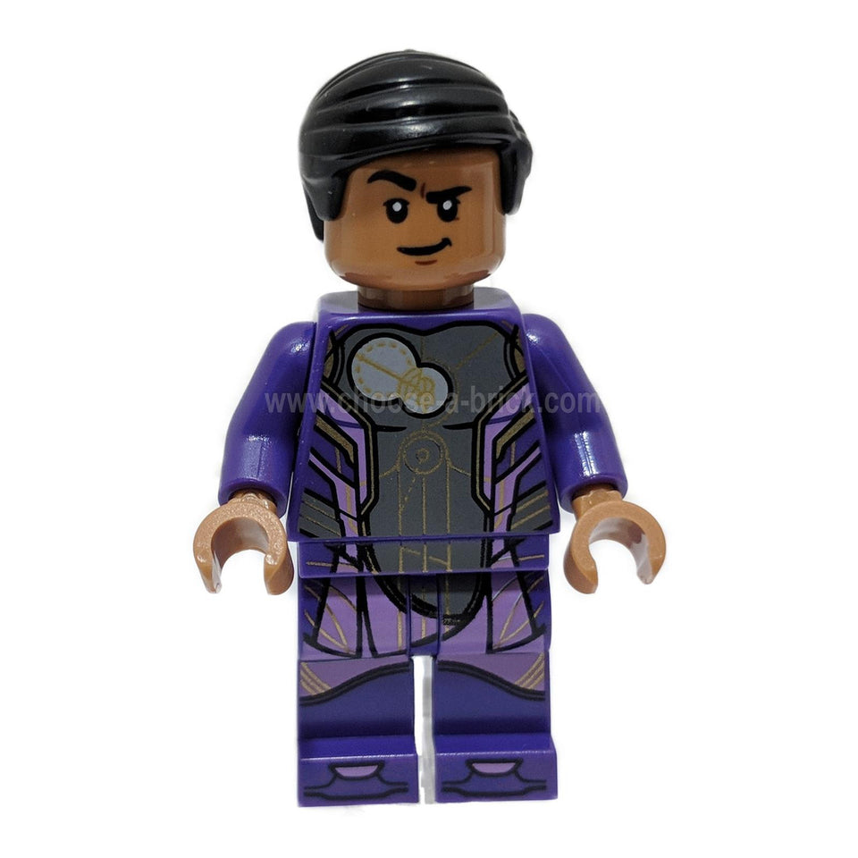 LEGO Kingo minifigure sh0763 with purple torso and gold geometric print