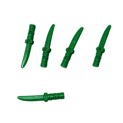 LEGO® Knife Minifigure Weapon Accessory Part 37341b trans bright green